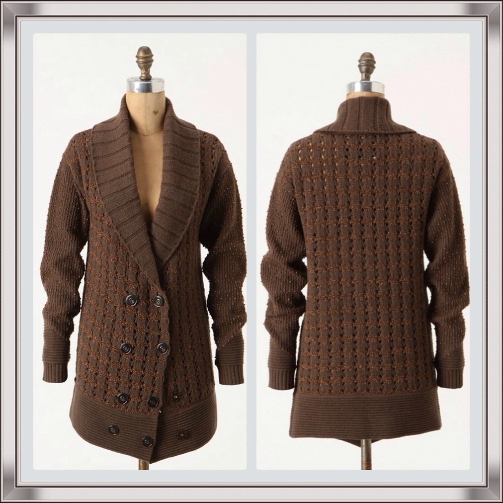 🥰🥰{Anthro}  Leifsdottir "Tuzla" Sweater Jacket